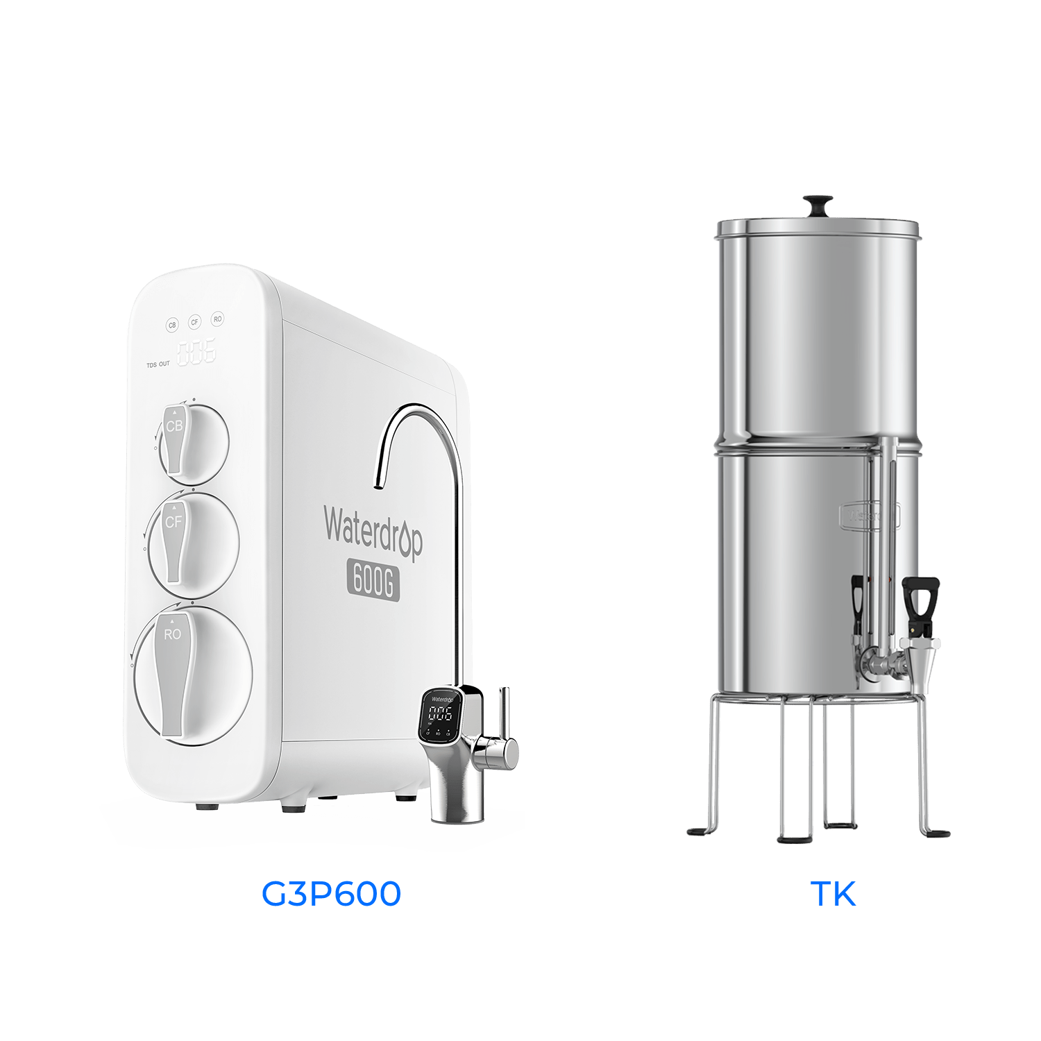 G3P600 Tankless Reverse Osmosis System - Waterdrop G3P600 Bundles Water Filters G3P600+TK Luxury Appliances Direct