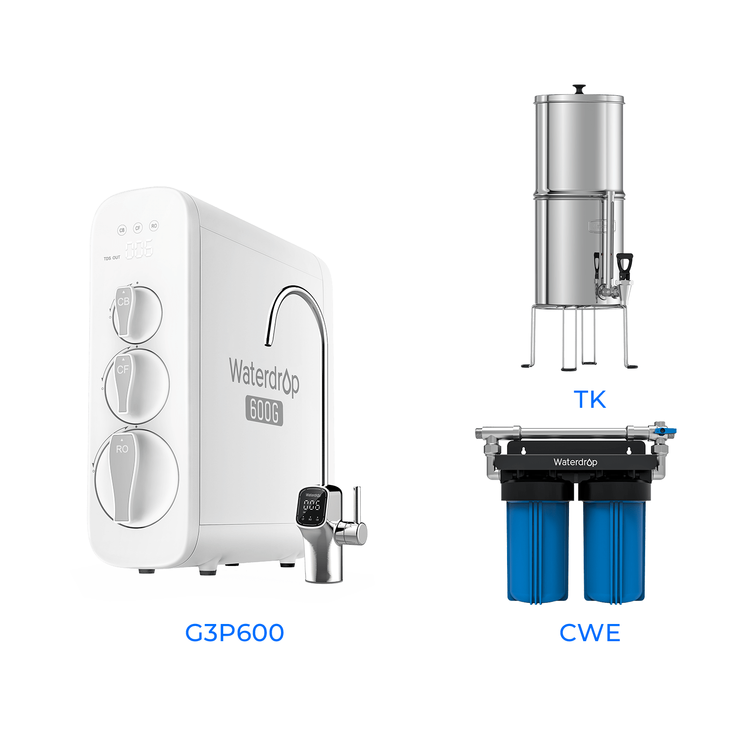 G3P600 Tankless Reverse Osmosis System - Waterdrop G3P600 Bundles Water Filters Luxury Appliances Direct