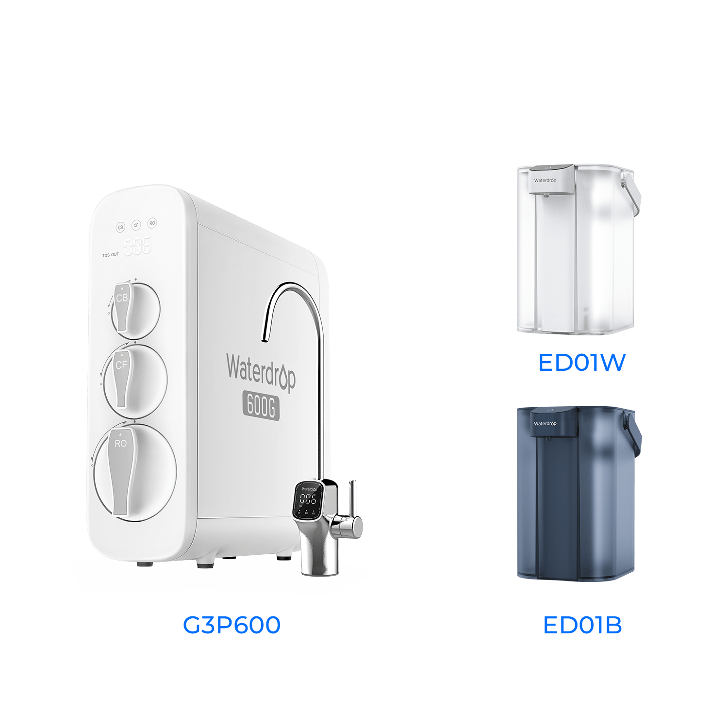 G3P600 Tankless Reverse Osmosis System - Waterdrop G3P600 Bundles Water Filters Luxury Appliances Direct