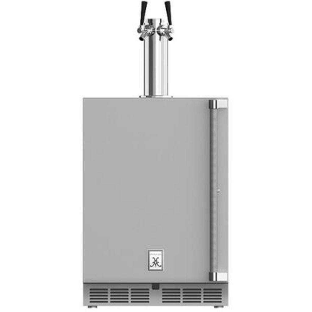 Hestan 24" Undercounter Double Faucet Beer Dispenser - GFDS Series GFDSL242 Luxury Appliances Direct