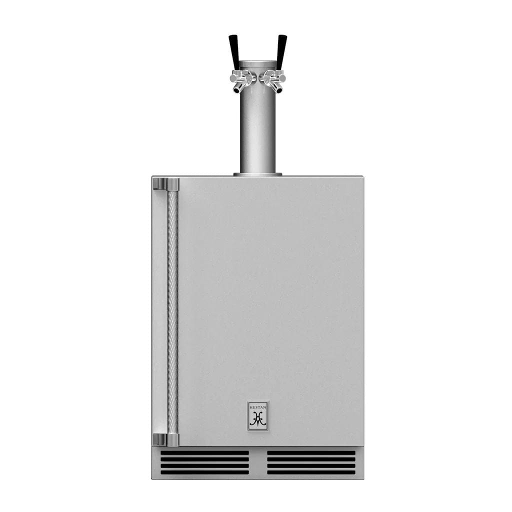 Hestan 24" Undercounter Double Faucet Beer Dispenser - GFDS Series GFDSR242 Luxury Appliances Direct
