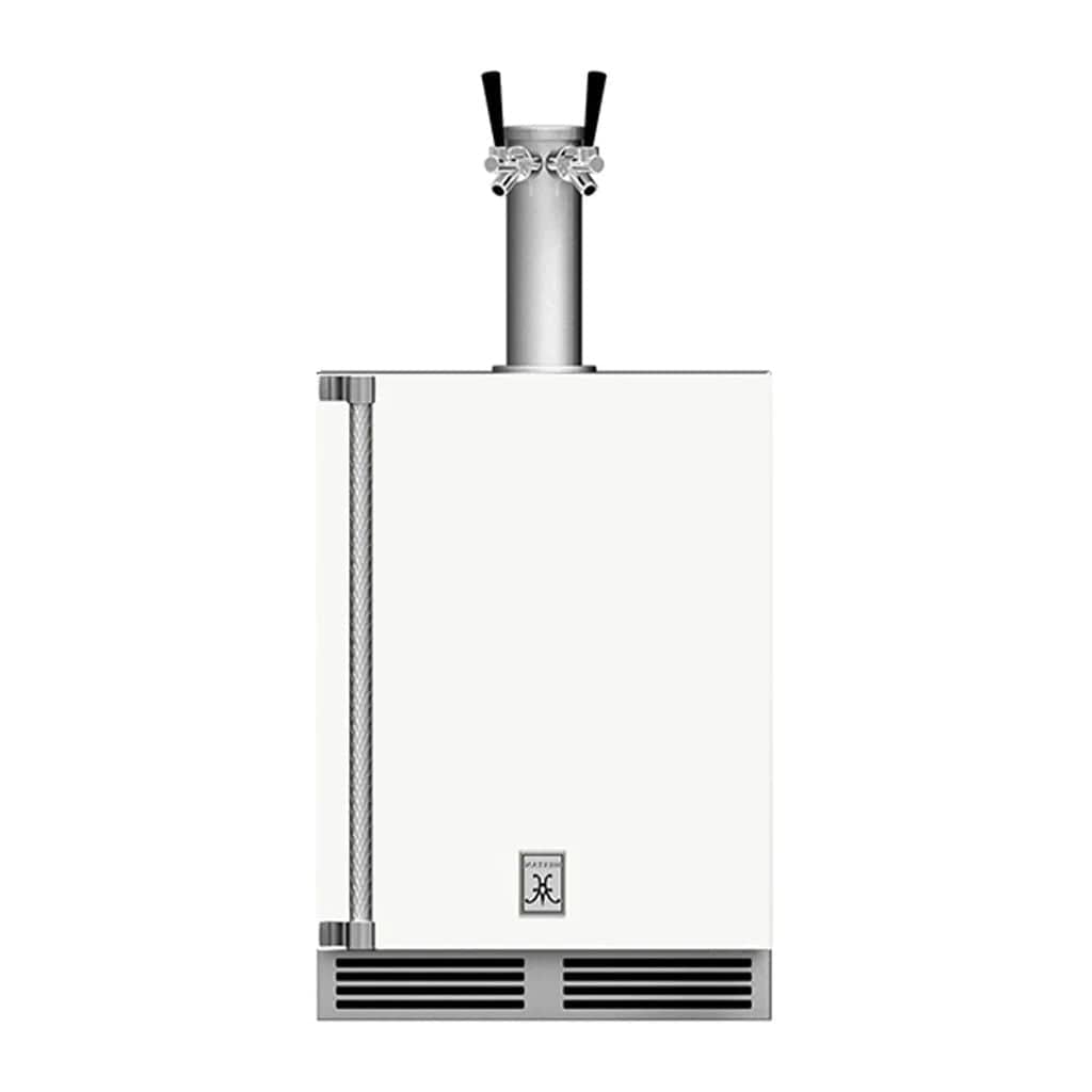 Hestan 24" Undercounter Double Faucet Beer Dispenser - GFDS Series GFDSR242-WH Luxury Appliances Direct