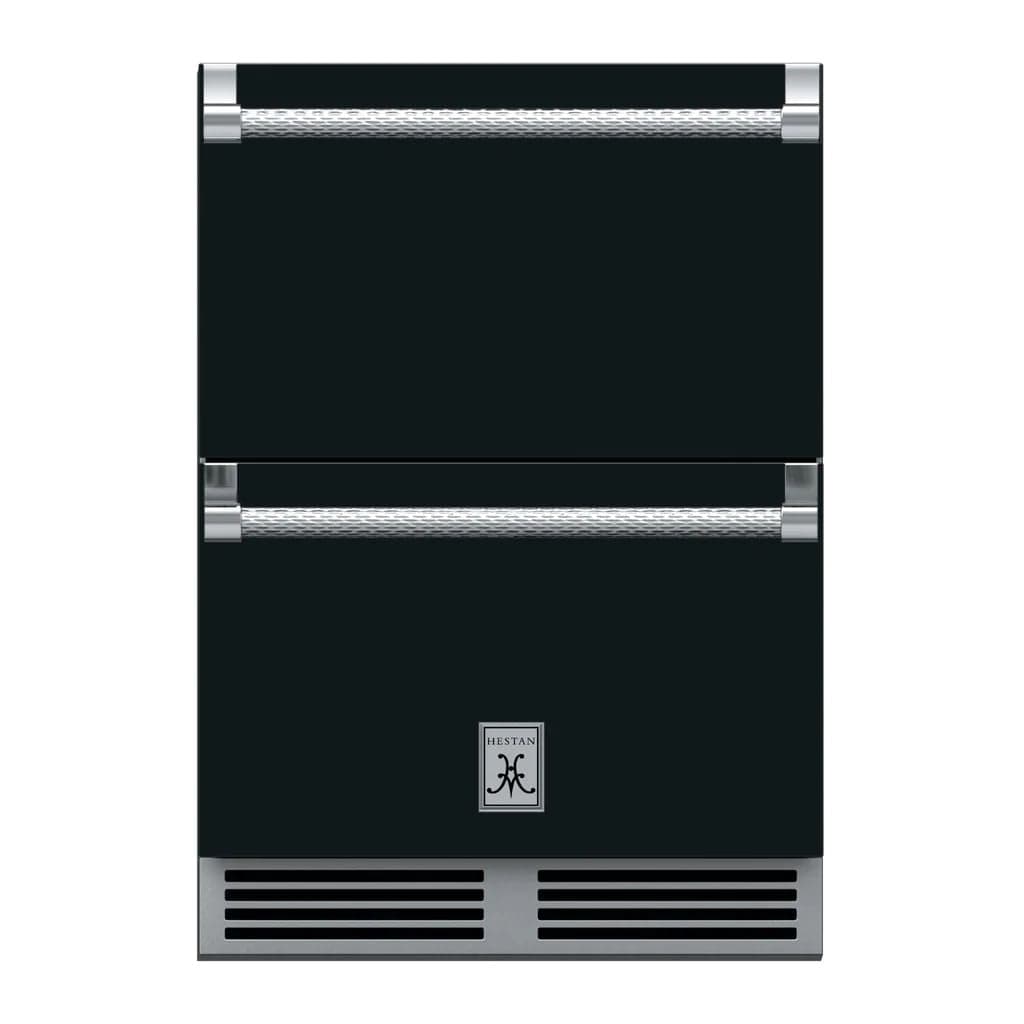 Hestan 24" Undercounter Refrigerator Drawer and Freezer Drawer - GRF Series GRFR24-BK Luxury Appliances Direct