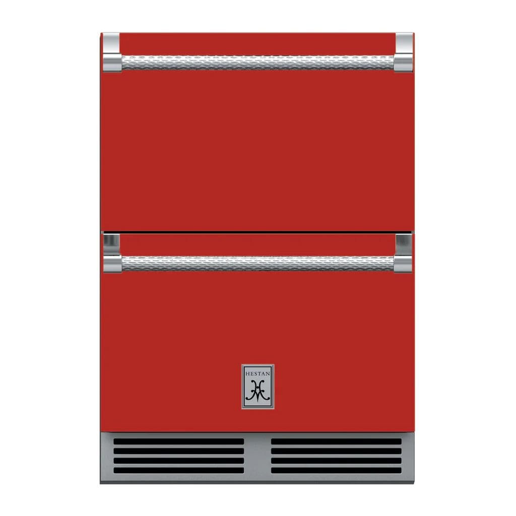 Hestan 24" Undercounter Refrigerator Drawer and Freezer Drawer - GRF Series GRFR24-RD Luxury Appliances Direct