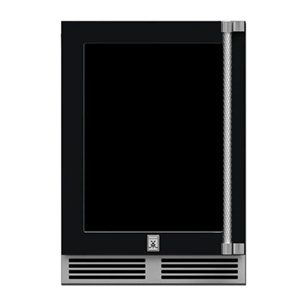 Hestan 24" Undercounter Refrigerator (Glass Door) - GRGR Series GRGL24-BK Luxury Appliances Direct