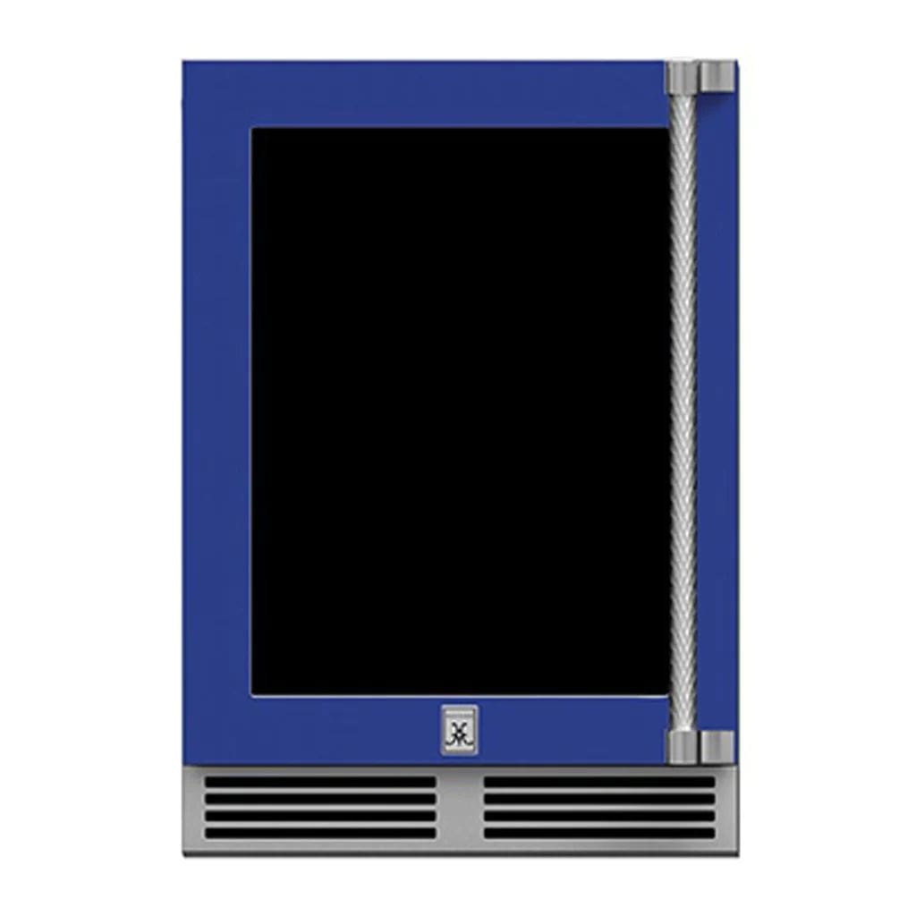 Hestan 24" Undercounter Refrigerator (Glass Door) - GRGR Series GRGL24-BU Luxury Appliances Direct