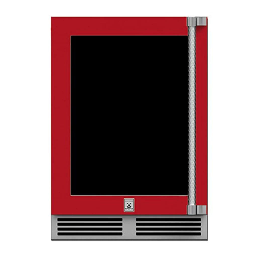 Hestan 24" Undercounter Refrigerator (Glass Door) - GRGR Series GRGL24-RD Luxury Appliances Direct