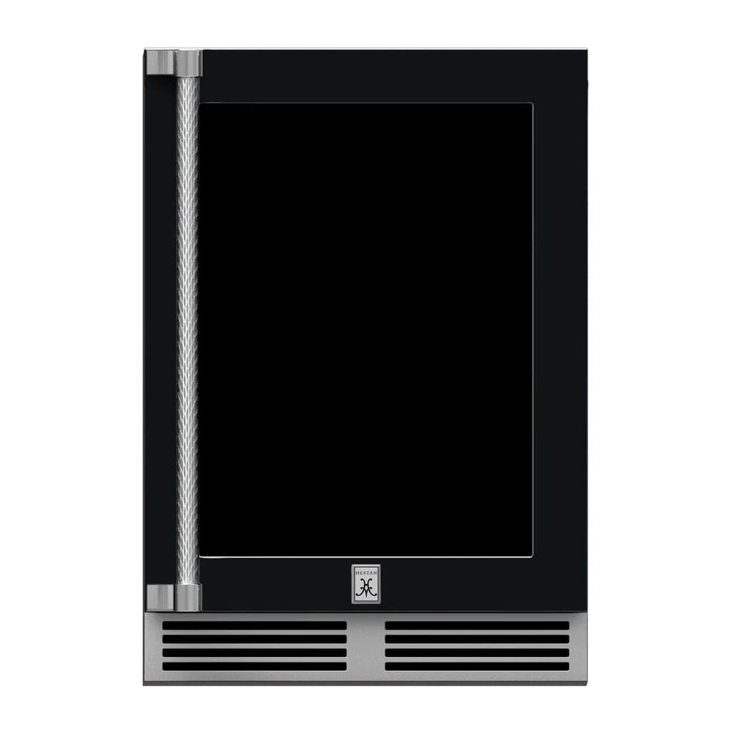 Hestan 24" Undercounter Refrigerator (Glass Door) - GRGR Series GRGR24-BK Luxury Appliances Direct