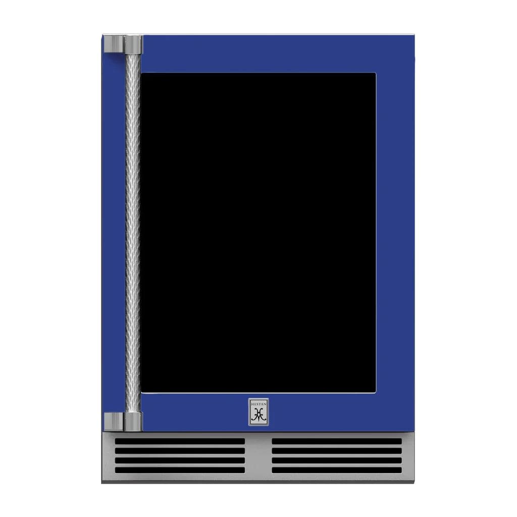 Hestan 24" Undercounter Refrigerator (Glass Door) - GRGR Series GRGR24-BU Luxury Appliances Direct
