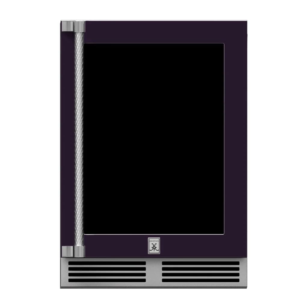 Hestan 24" Undercounter Refrigerator (Glass Door) - GRGR Series GRGR24-PP Luxury Appliances Direct