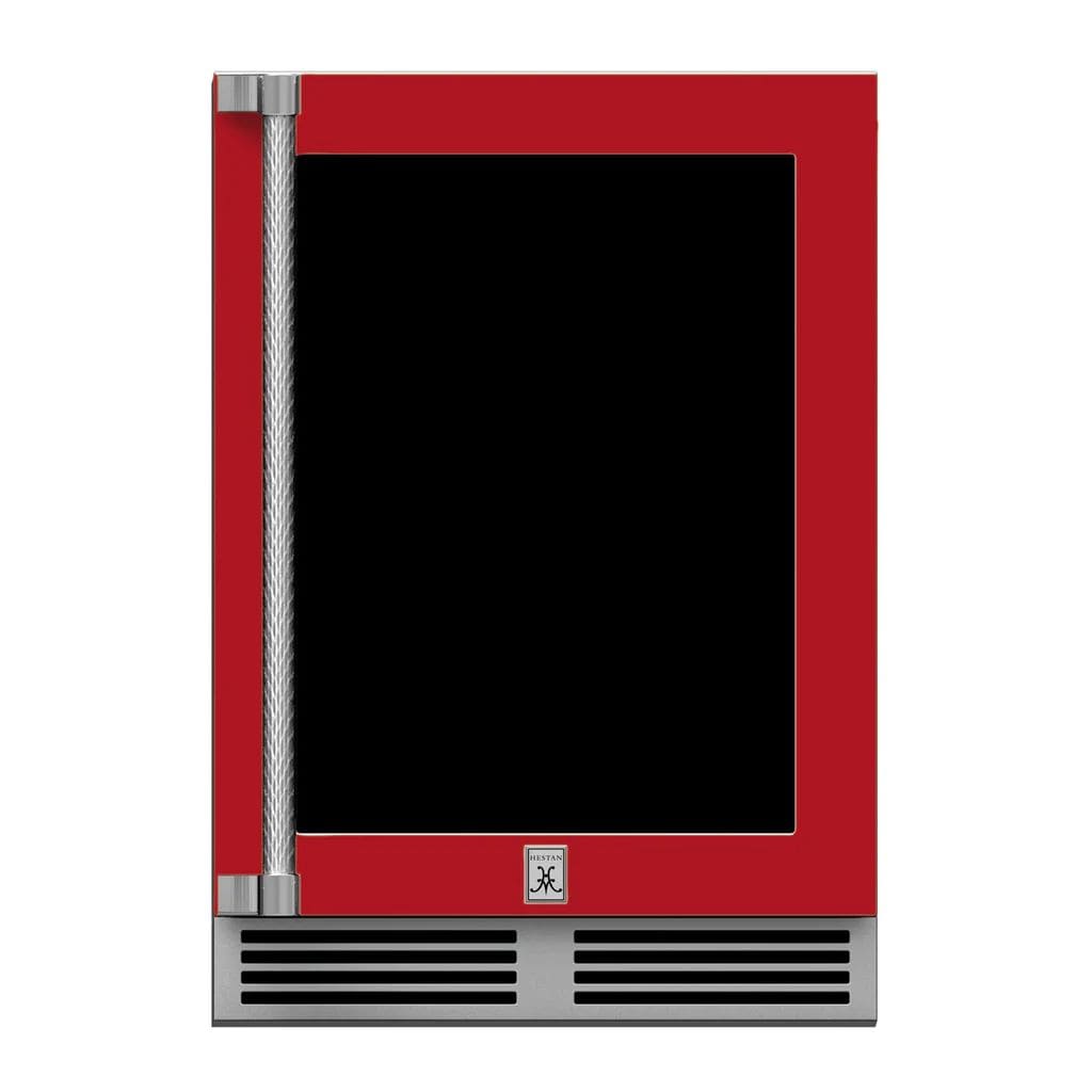 Hestan 24" Undercounter Refrigerator (Glass Door) - GRGR Series GRGR24-RD Luxury Appliances Direct