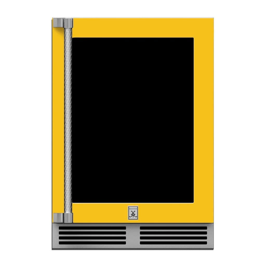 Hestan 24" Undercounter Refrigerator (Glass Door) - GRGR Series GRGR24-YW Luxury Appliances Direct