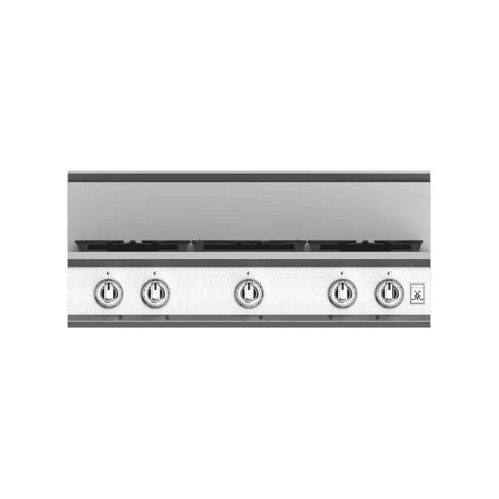 Hestan 36" 5-Burner Rangetop - KRT Series KRT365-NG-WH Luxury Appliances Direct