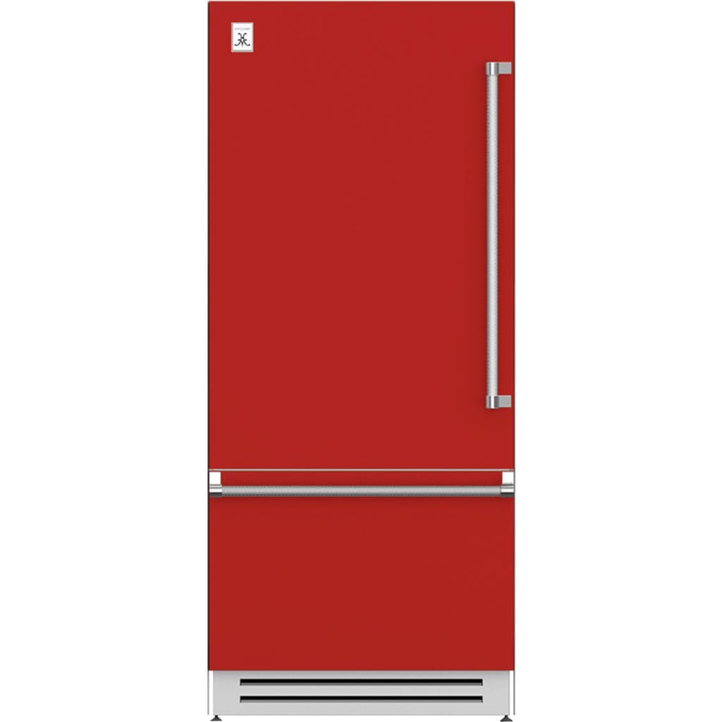 Hestan 36" Bottom Mount, Bottom Compressor Refrigerator - KRB Series Refrigerator KRBL36-RD Luxury Appliances Direct