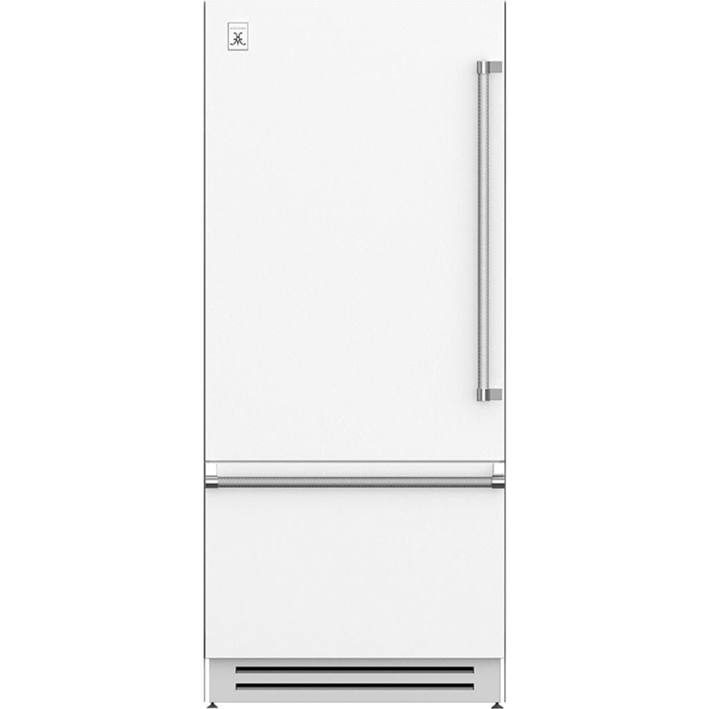 Hestan 36" Bottom Mount, Bottom Compressor Refrigerator - KRB Series Refrigerator KRBL36-WH Luxury Appliances Direct