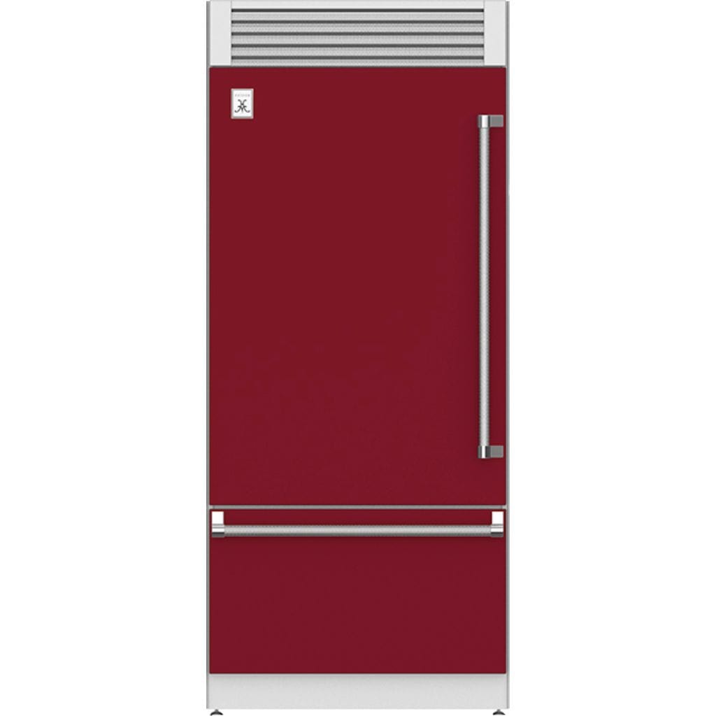 Hestan 36" Pro Style Bottom Mount, Top Compressor Refrigerator - KRP Series Refrigerator KRPL36-BG Luxury Appliances Direct