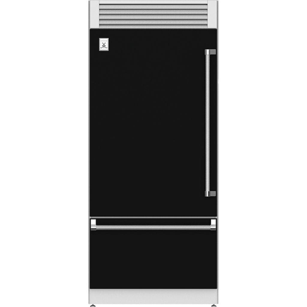 Hestan 36" Pro Style Bottom Mount, Top Compressor Refrigerator - KRP Series Refrigerator KRPL36-BK Luxury Appliances Direct
