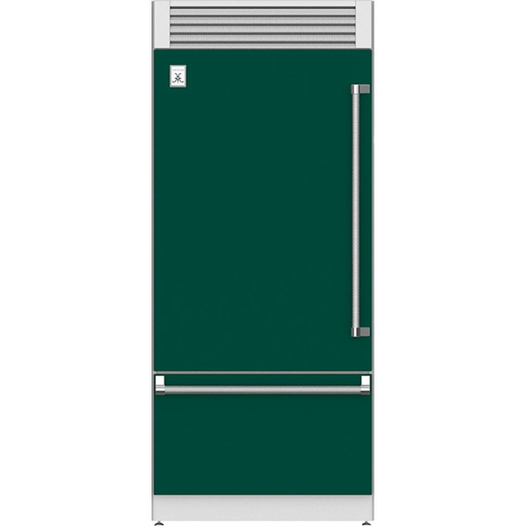 Hestan 36" Pro Style Bottom Mount, Top Compressor Refrigerator - KRP Series Refrigerator KRPL36-GR Luxury Appliances Direct