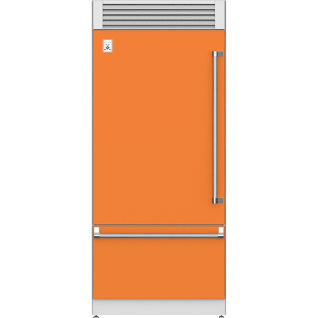 Hestan 36" Pro Style Bottom Mount, Top Compressor Refrigerator - KRP Series Refrigerator KRPL36-OR Luxury Appliances Direct
