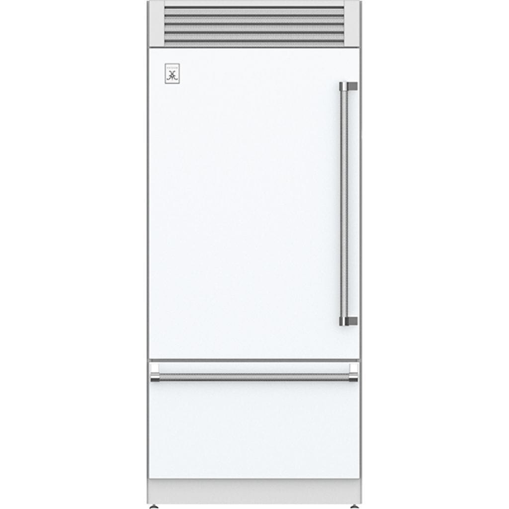 Hestan 36" Pro Style Bottom Mount, Top Compressor Refrigerator - KRP Series Refrigerator KRPL36-WH Luxury Appliances Direct