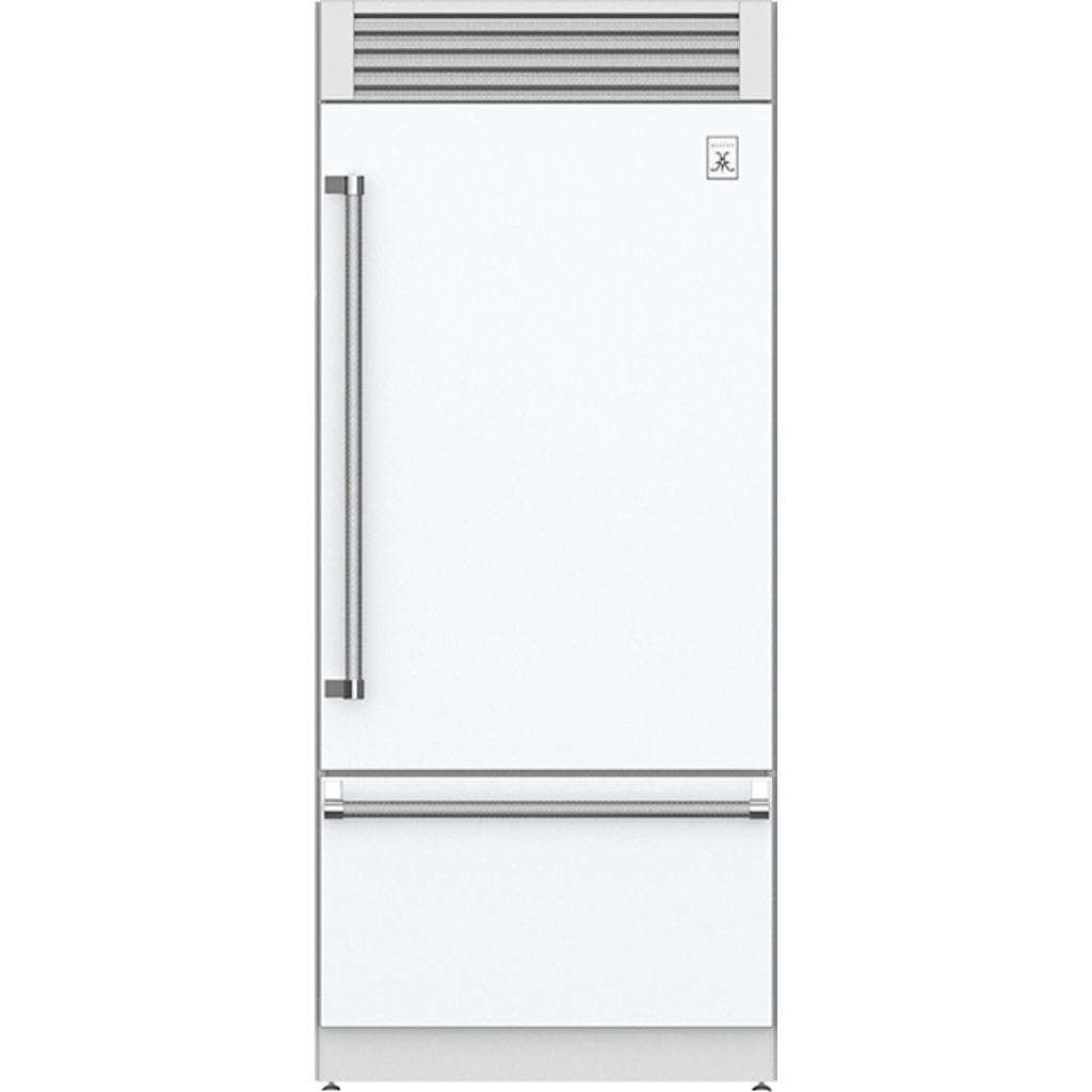 Hestan 36" Pro Style Bottom Mount, Top Compressor Refrigerator - KRP Series Refrigerator KRPR36-WH Luxury Appliances Direct
