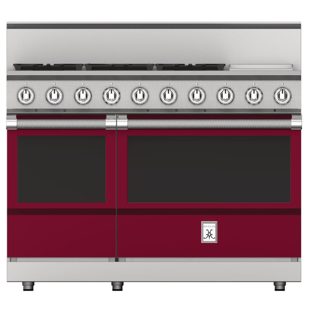 Hestan 48" Gas Range 5 Burners with Griddle KRG485GD-NG-BG Luxury Appliances Direct