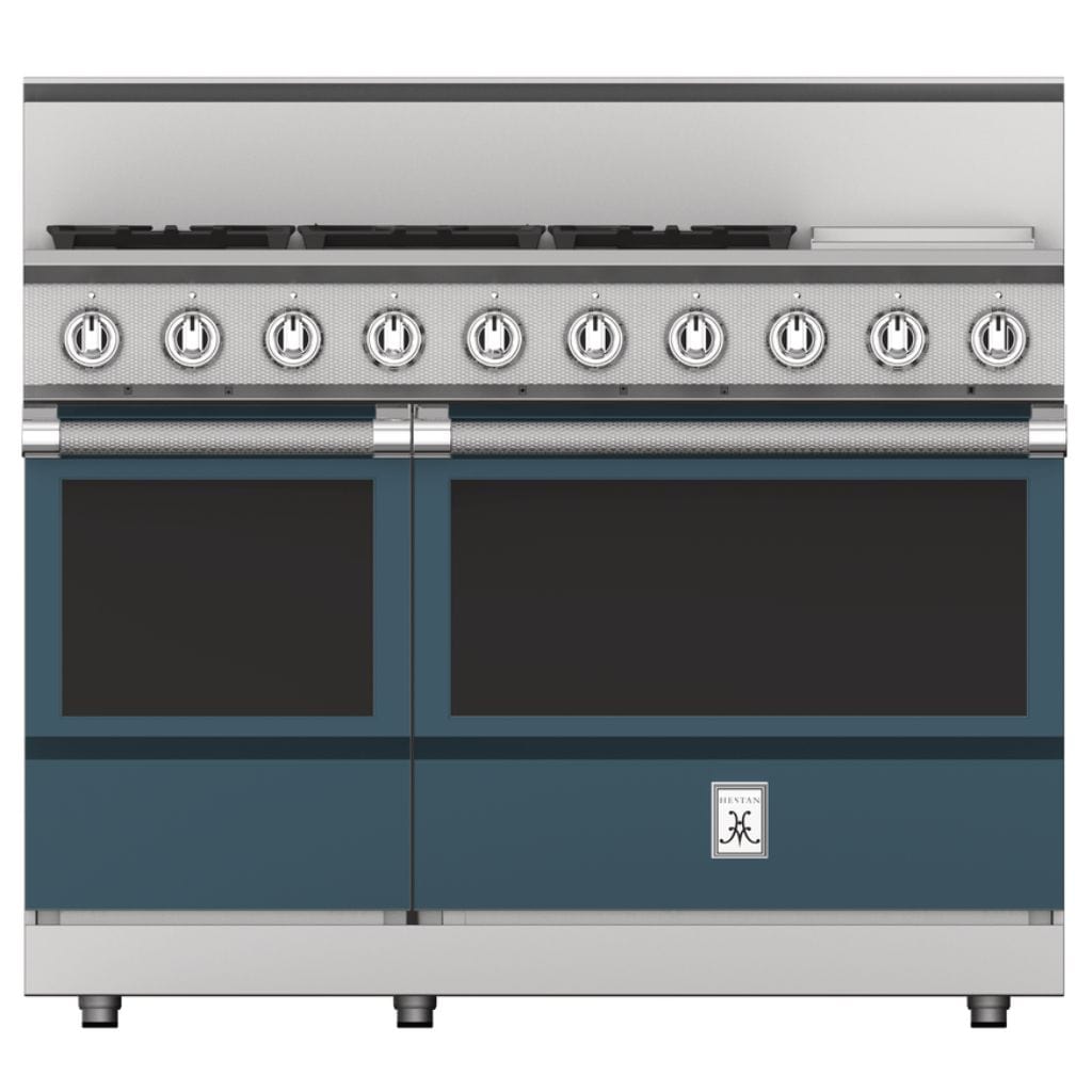 Hestan 48" Gas Range 5 Burners with Griddle KRG485GD-NG-GG Luxury Appliances Direct