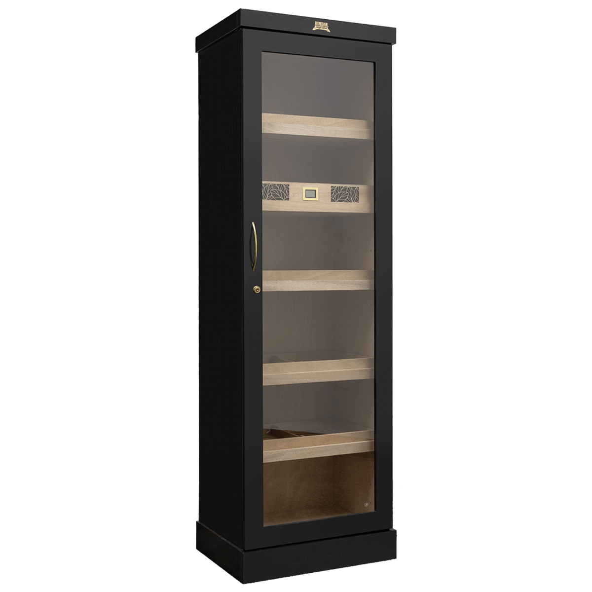 Humidor Supreme 22½"Cigar Tower Shelf Unit HS-2500-EBO Cigar Humidors HS-2500-EBO Luxury Appliances Direct
