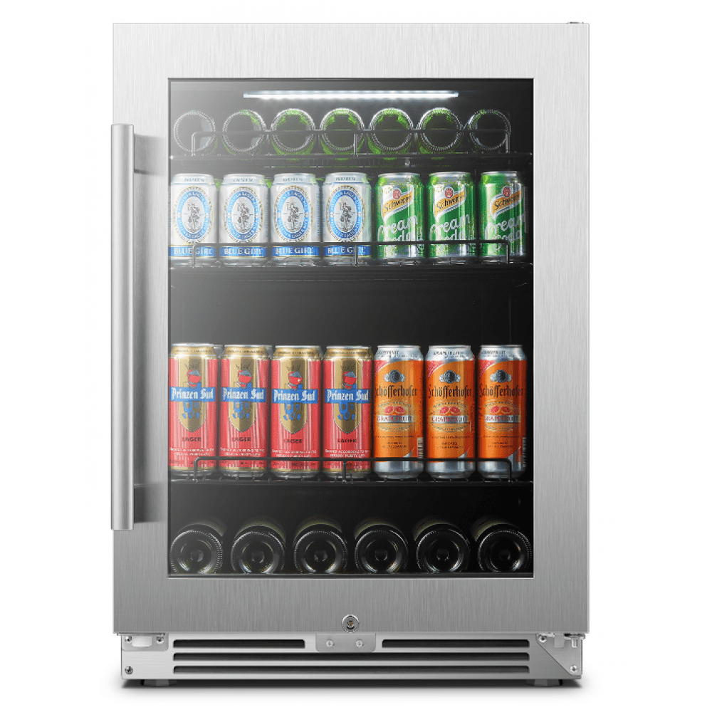 Lanbo 118 Cans Stainless Steel Beverage Coolers LP54BC Beverage Centers LP54BC Luxury Appliances Direct