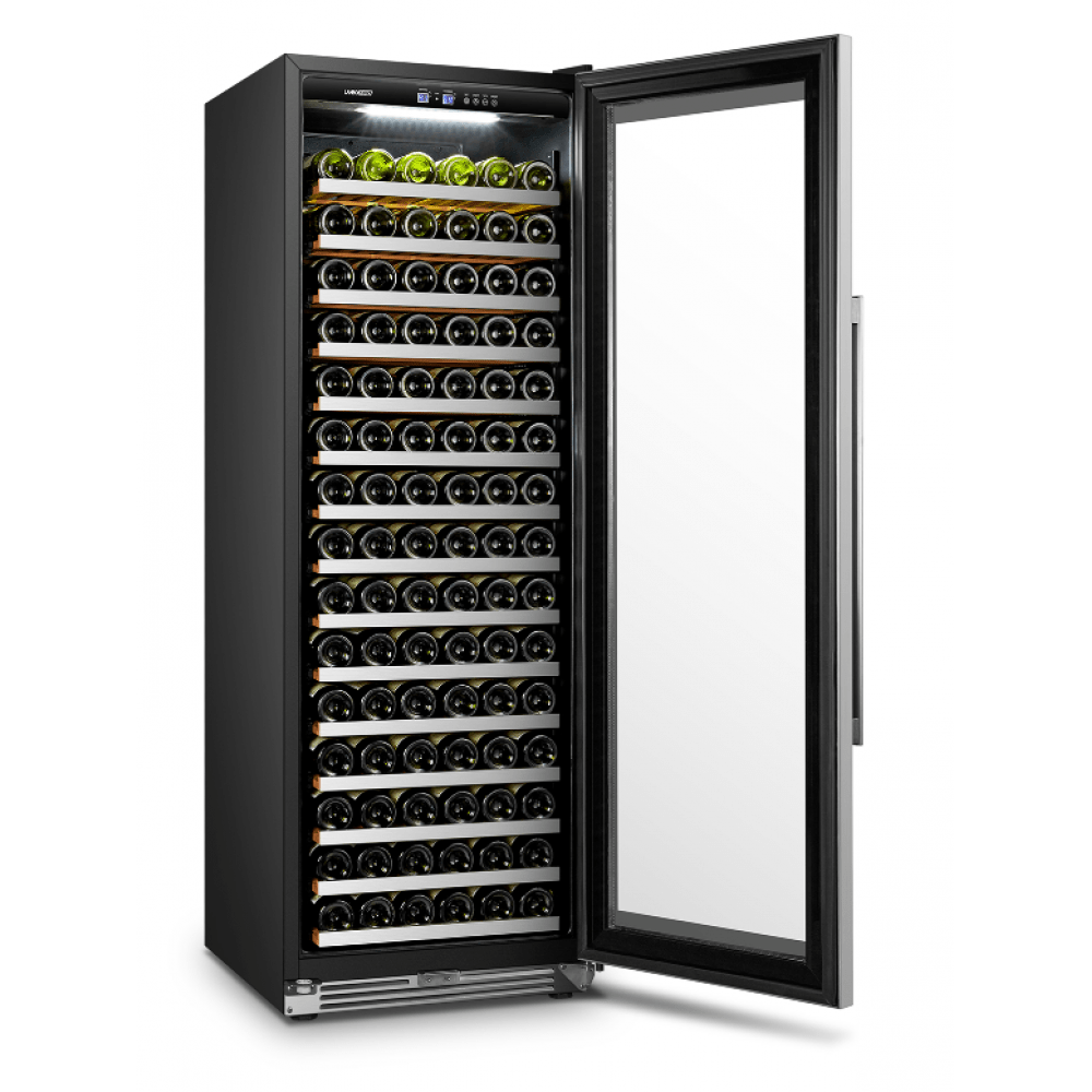 Lanbo 169 Bottles Single Zone Stainless Steel Wine Coolers LP168S Wine Coolers LP168S Luxury Appliances Direct