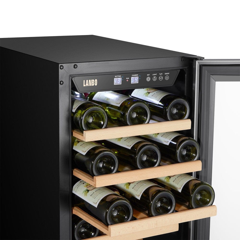 Lanbo 33 Bottle Single Zone Wine Coolers LW33S Wine Coolers LW33S Luxury Appliances Direct