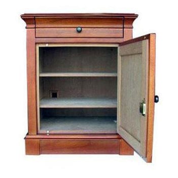 Lauderdale End Table Small Cigar Humidor Cabinet | Holds 500 Cigars HUM-LDCAB Cigar Humidors HUM-LDCAB Luxury Appliances Direct
