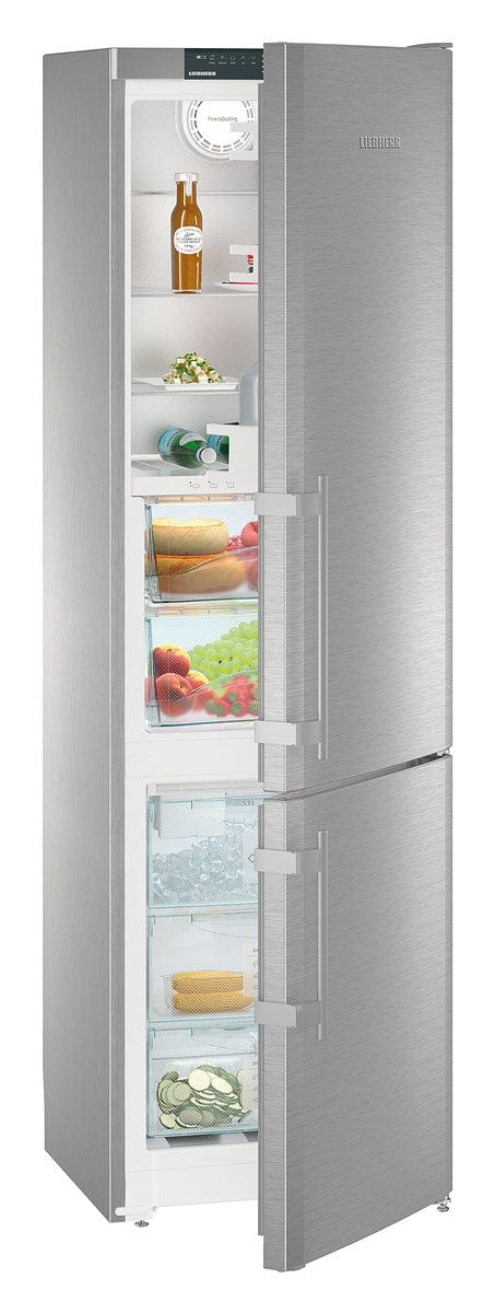 Liebherr 24" Freestanding Smart Steel Double Door Fridge-Freezer CBS 1360 I Luxury Appliances Direct