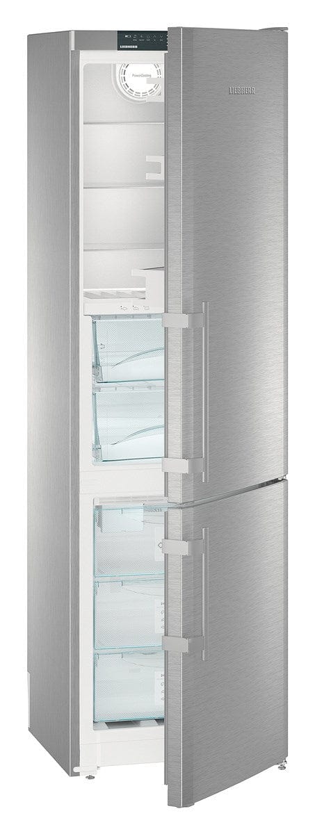 Liebherr 24" Freestanding Smart Steel Double Door Fridge-Freezer CBS 1360 I Luxury Appliances Direct