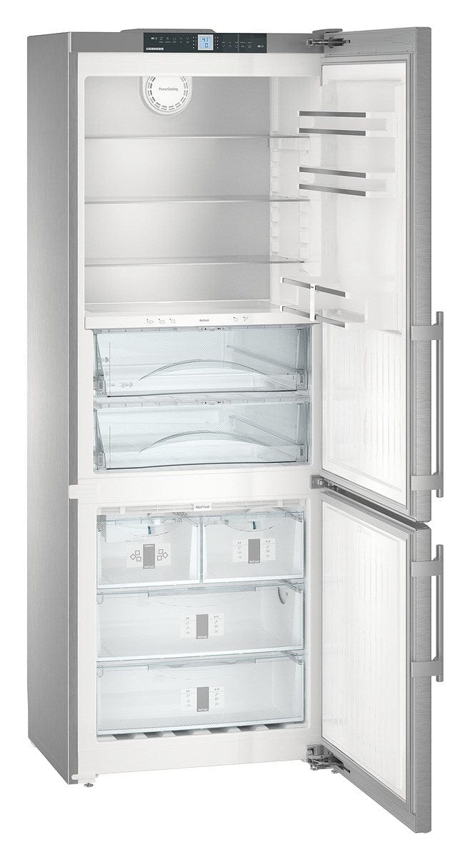 Liebherr 30" Freestanding Right-Double Door Fridge Bottom Mount Freezer CBS 1660 I Luxury Appliances Direct