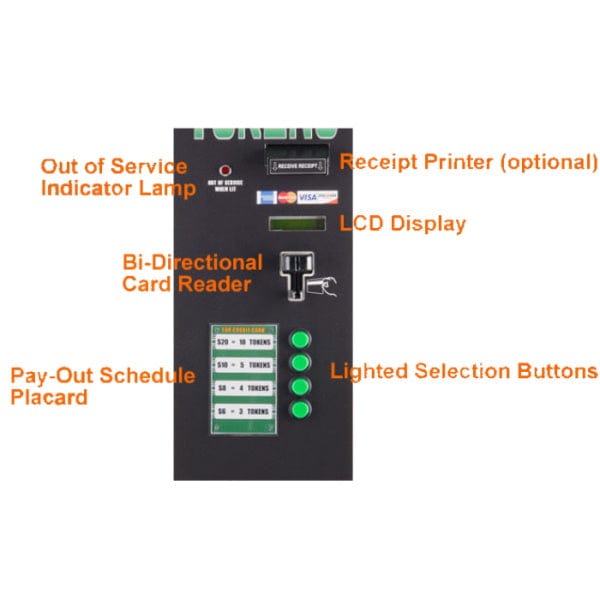 MC315RL-CC Standard Token Change Machine Vending Machines MC315RL-CC Luxury Appliances Direct