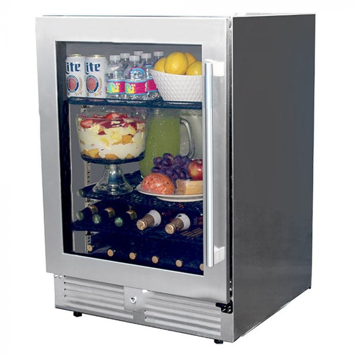 MHP Modern Home Products 24" Built-In or Portable Outdoor Rated Refrigerator PFFRIG24 I Luxury Appliances Direct