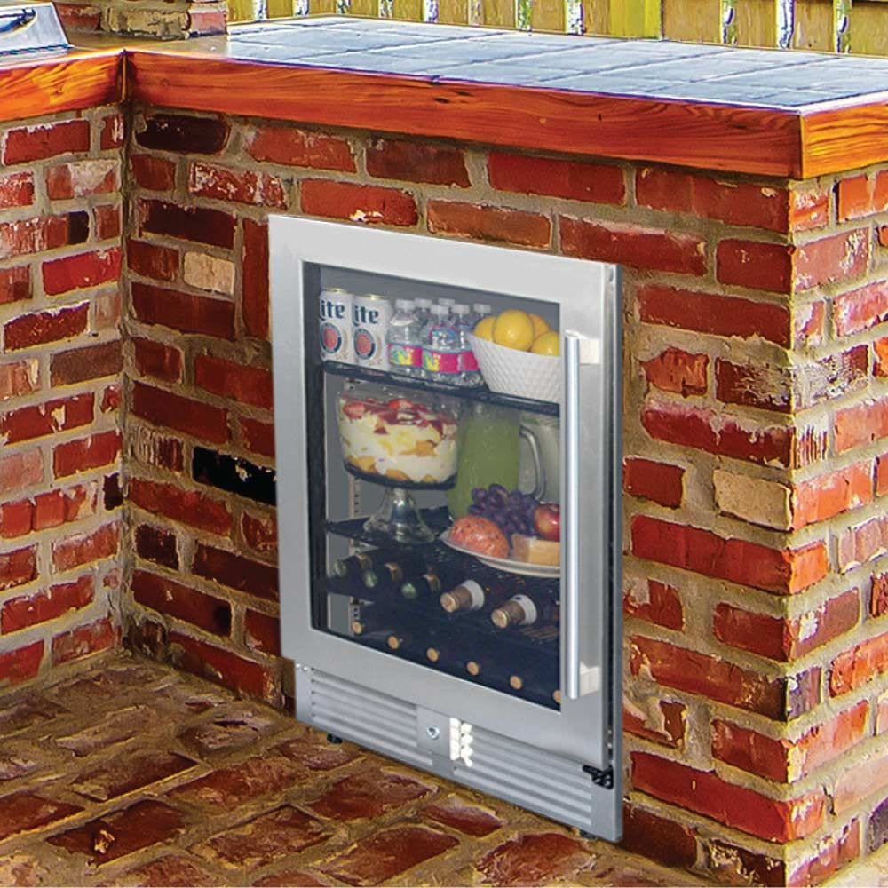 MHP Modern Home Products 24" Built-In or Portable Outdoor Rated Refrigerator PFFRIG24 I Luxury Appliances Direct