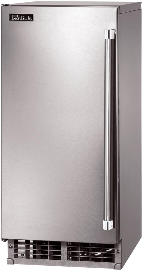 Perlick 15 inch Series Outdoor Built-In Ice Maker H50IMS Ice Makers H50IMS-L Luxury Appliances Direct