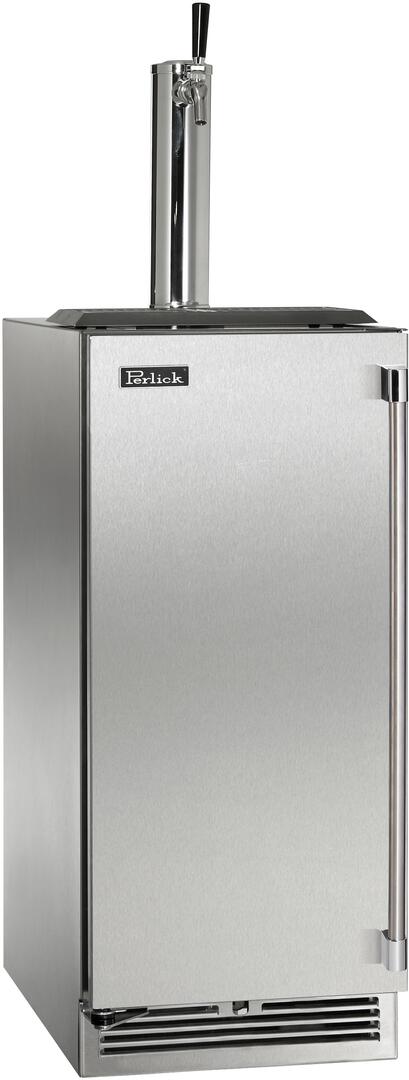 Perlick 15-Inch Signature Series Indoor Beer Dispenser HP15TS-4-1-1 Kegerators HP15TS-4-1L-1 Luxury Appliances Direct