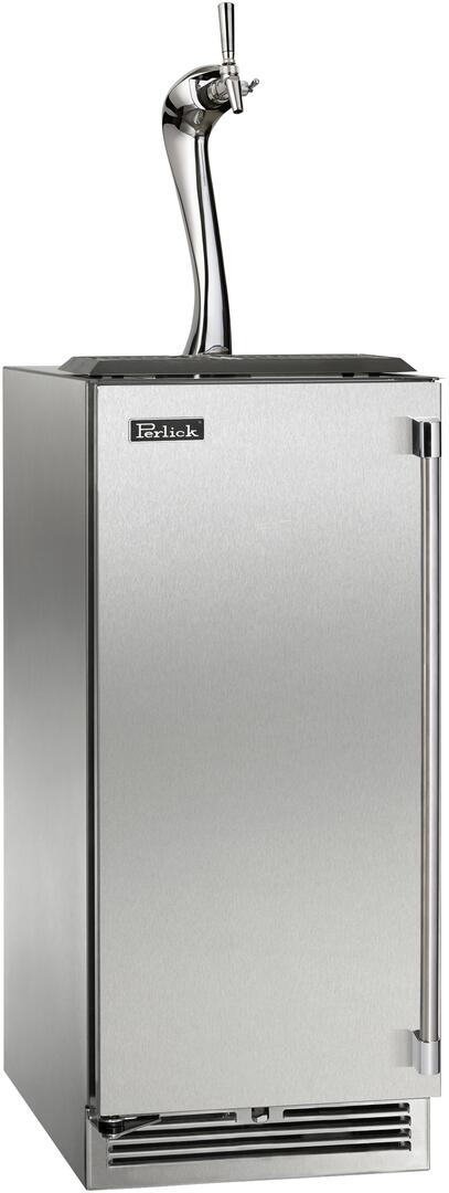 Perlick 15-Inch Signature Series Indoor Beer Dispenser HP15TS-4-1-1A Kegerators HP15TS-4-1L-1A Luxury Appliances Direct