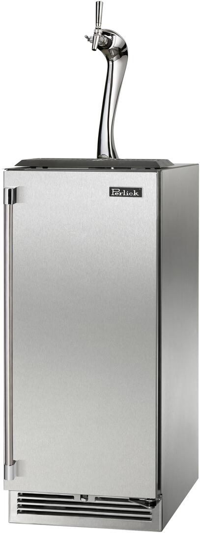 Perlick 15-Inch Signature Series Indoor Beer Dispenser HP15TS-4-1-1A Kegerators HP15TS-4-1R-1A Luxury Appliances Direct