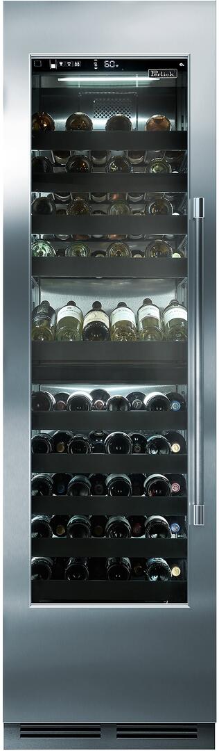 Perlick 24-Inch Built-In Single Zone Wine Cooler with 94 Bottle Capacity, Panel Ready, with Glass Window Opening, Star-K Certification CR24W-1-4 Wine Coolers Luxury Appliances Direct