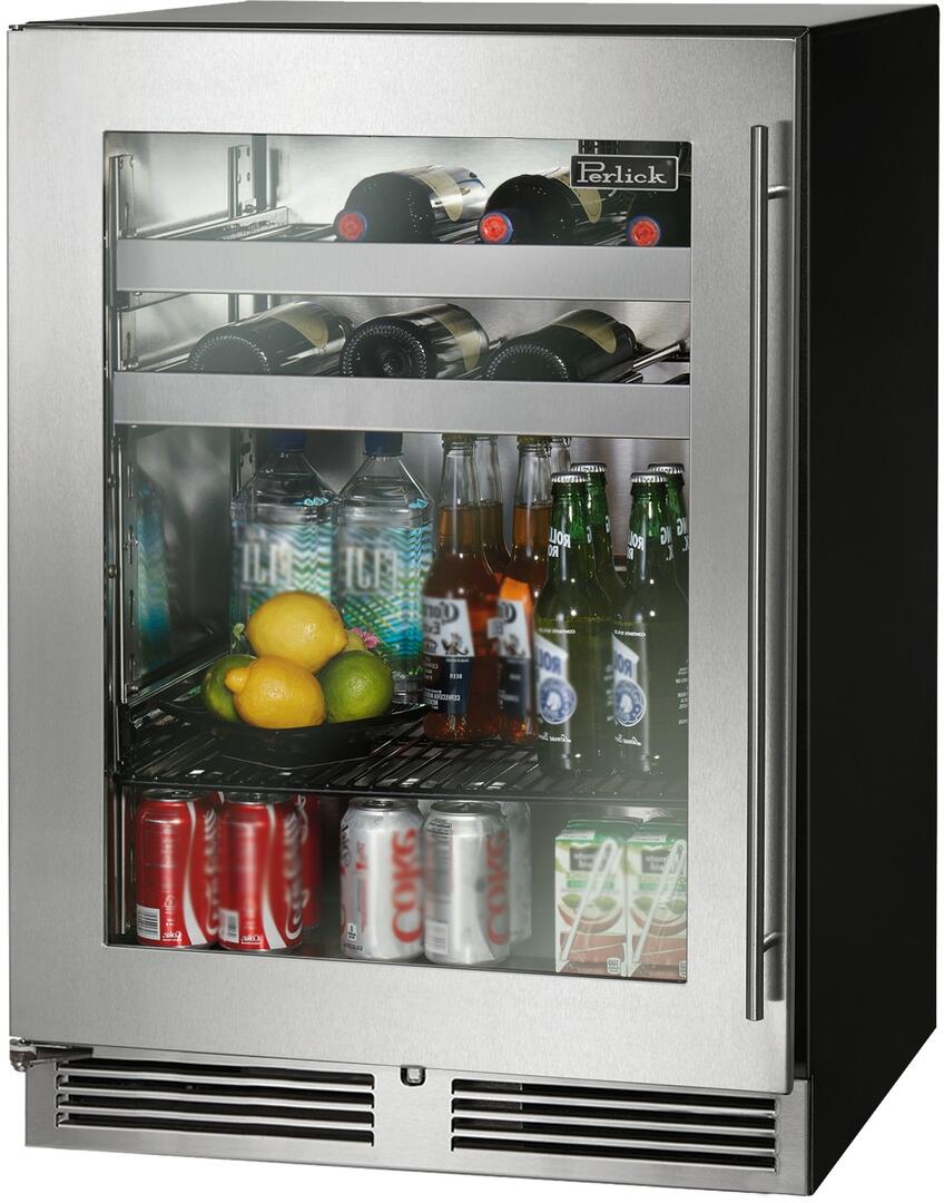 Perlick 24 inch C Series Built-In Beverage Center HC24BB-4-3 Beverage Centers HC24BB-4-3L Luxury Appliances Direct