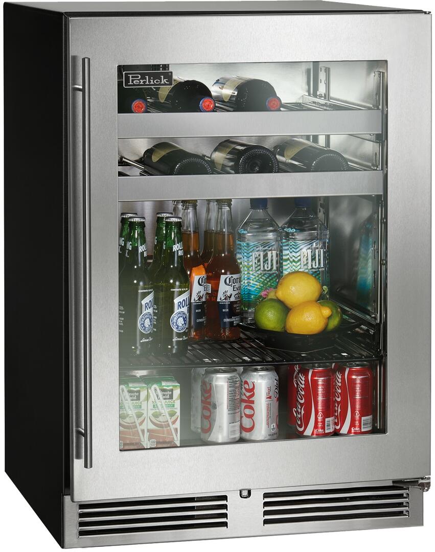 Perlick 24 inch C Series Built-In Beverage Center HC24BB-4-3 Beverage Centers HC24BB-4-3R Luxury Appliances Direct