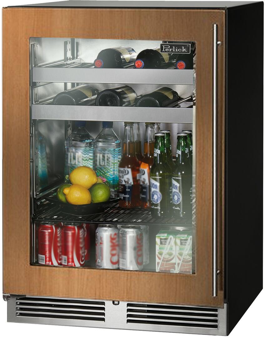 Perlick 24 inch C Series Built-In Beverage Center HC24BB-4-4 Beverage Centers HC24BB-4-4L Luxury Appliances Direct