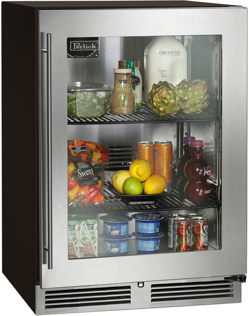 Perlick 24 inch C Series Compact Refrigerator HC24RB-4-3 Refrigerators HC24RB-4-3R Luxury Appliances Direct