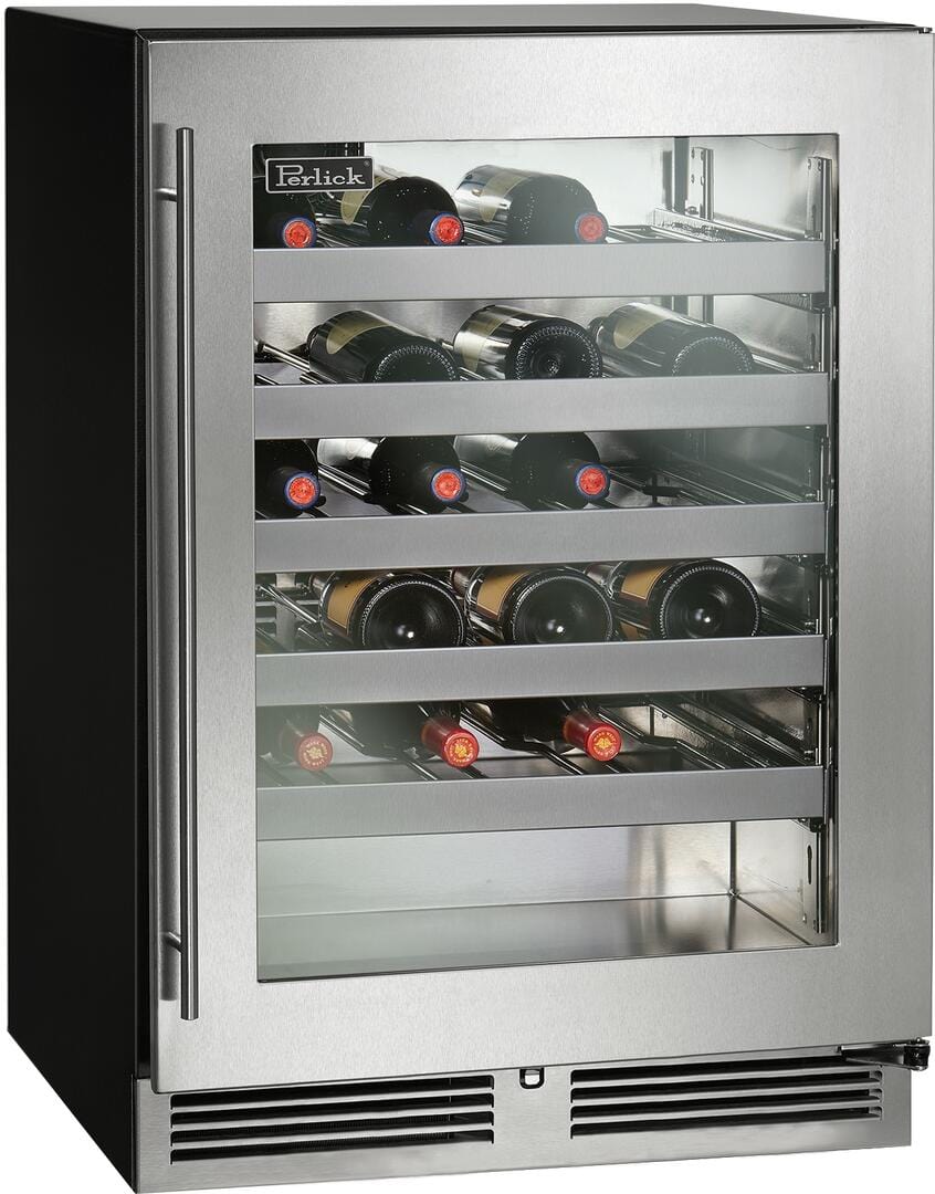 Perlick 24 inch C Series Single Zone Wine Cooler HC24WB-4-3 Wine Coolers HC24WB-4-3R Luxury Appliances Direct