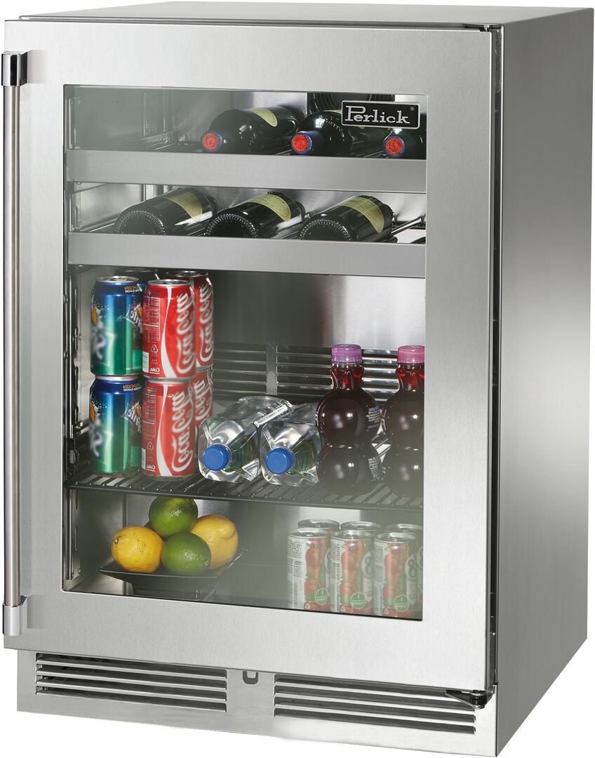 Perlick 24 inch Outdoor Built-In Beverage Center HP24BM-4-3 Beverage Centers HP24BM-4-3R Luxury Appliances Direct