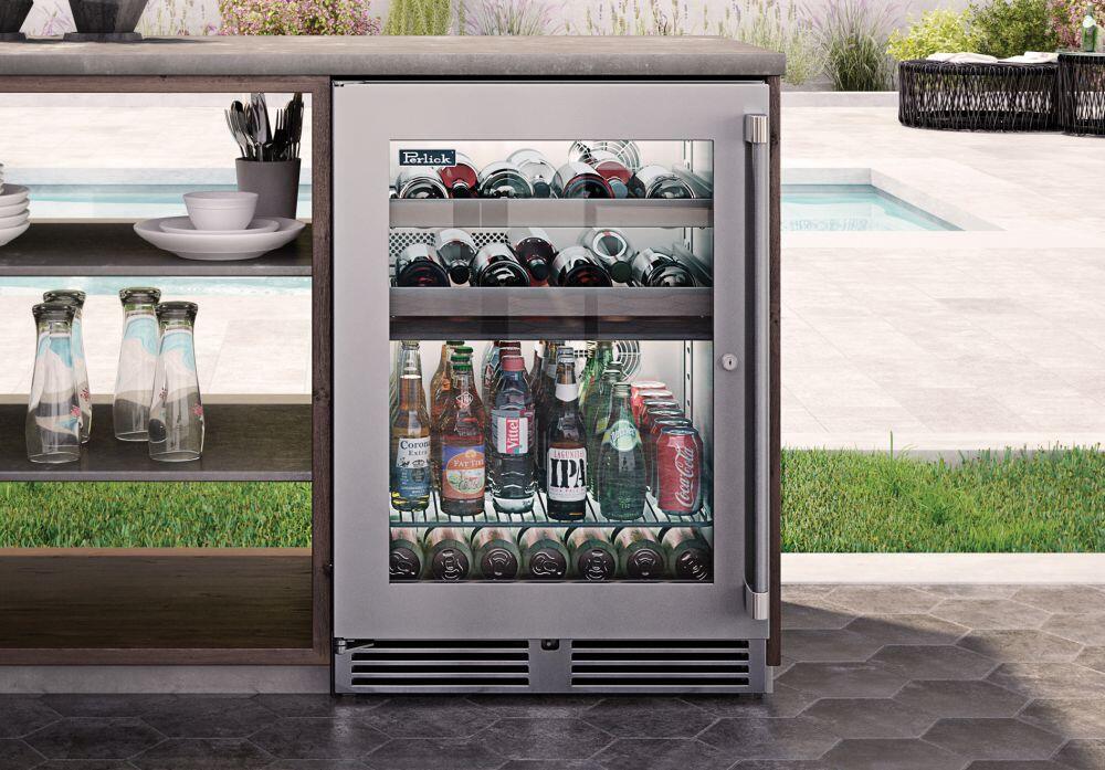 Perlick 24 inch Outdoor Built-In Beverage Center HP24BM-4-3 Beverage Centers Luxury Appliances Direct